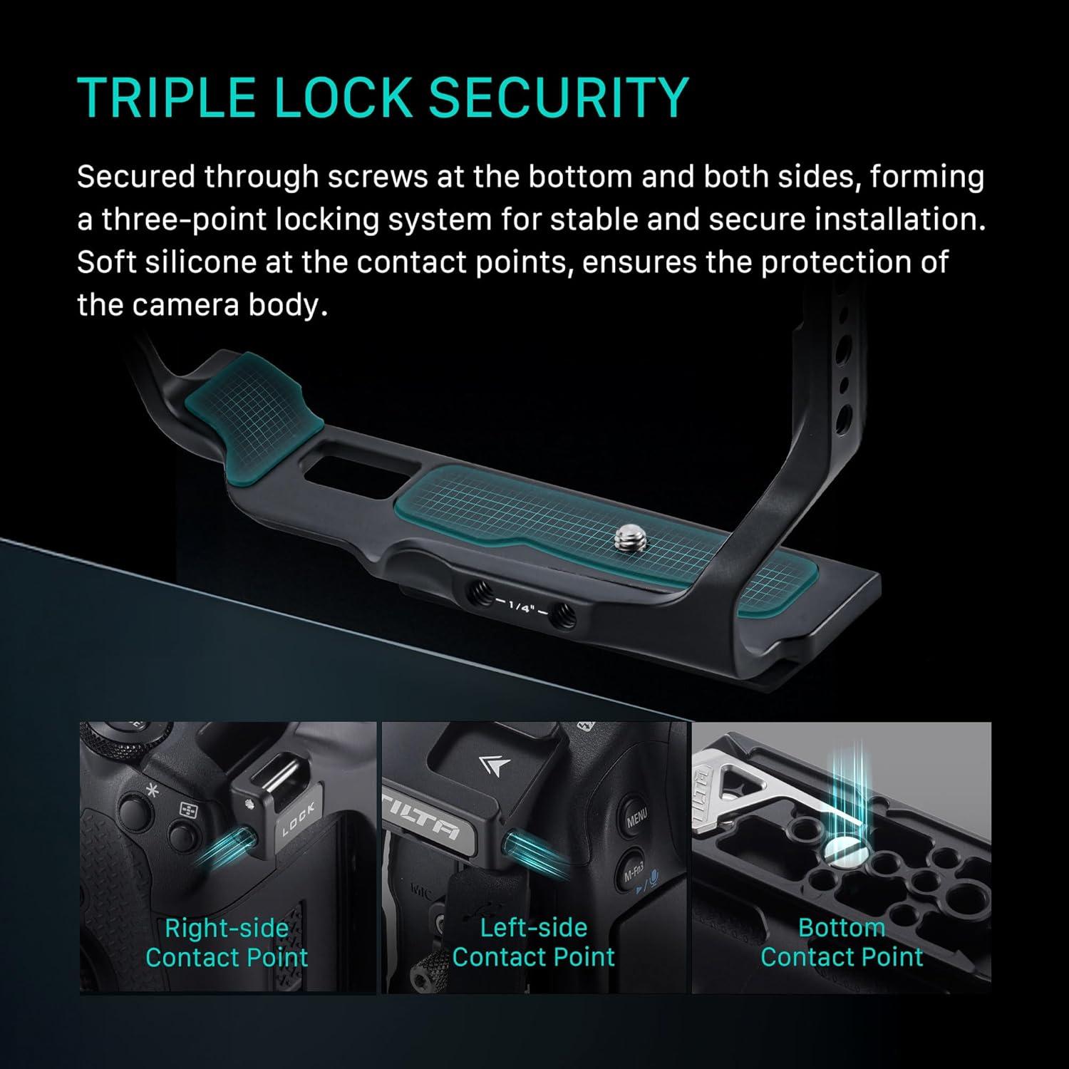 Kit de Base para Jaula de Cámara Tilta TA-T78-A-B para Canon R1