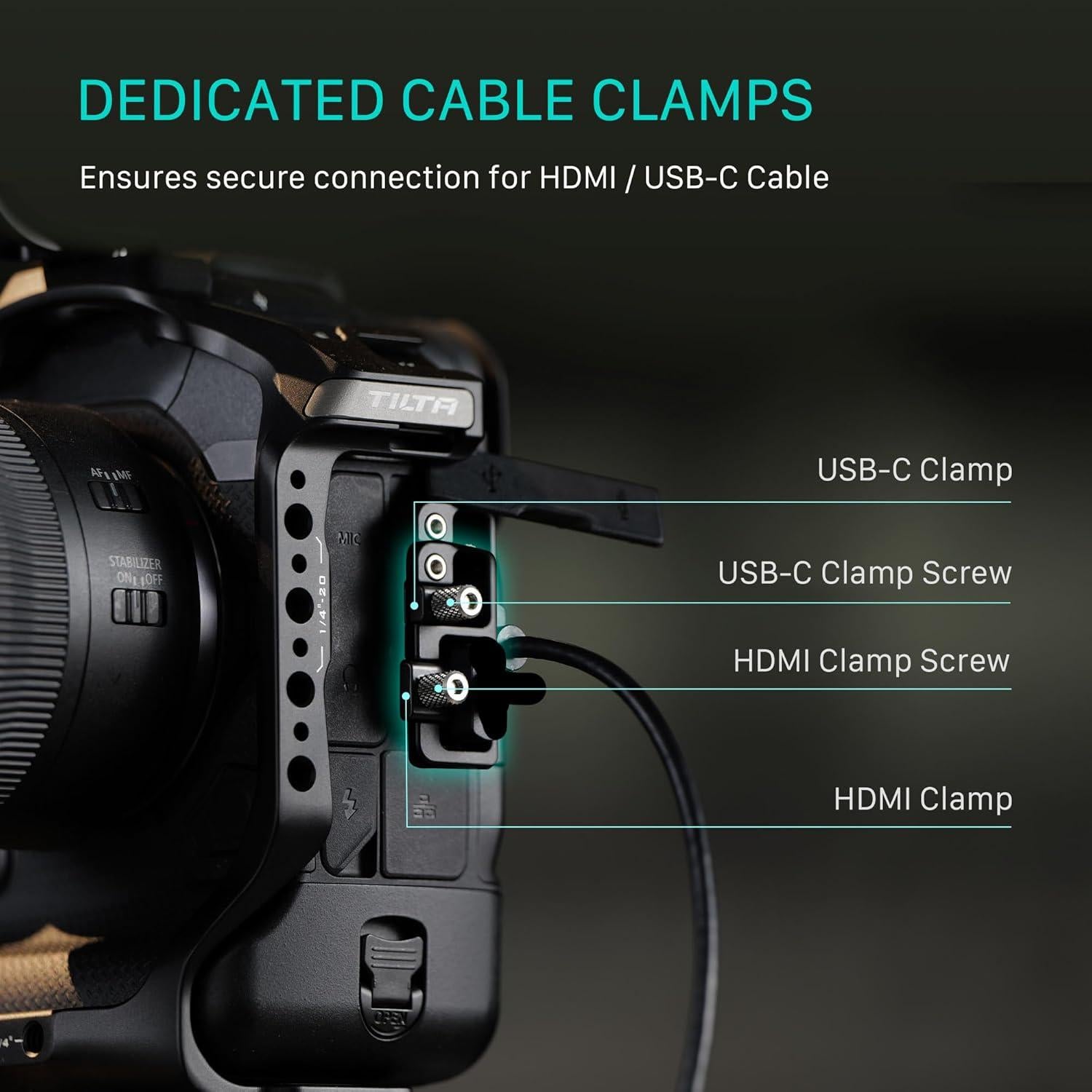 Kit de Base para Jaula de Cámara Tilta TA-T78-A-B para Canon R1