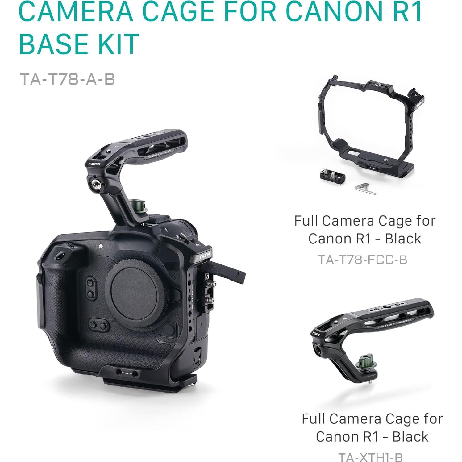 Kit de Base para Jaula de Cámara Tilta TA-T78-A-B para Canon R1