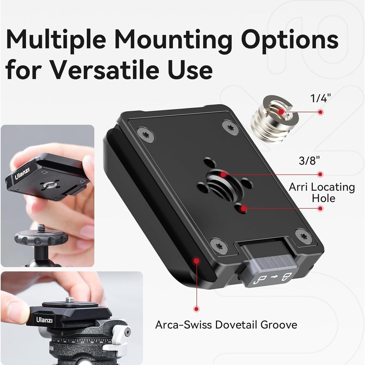 Base de Montaje Rápido ULANZI UKA03 para Cámara 20kg