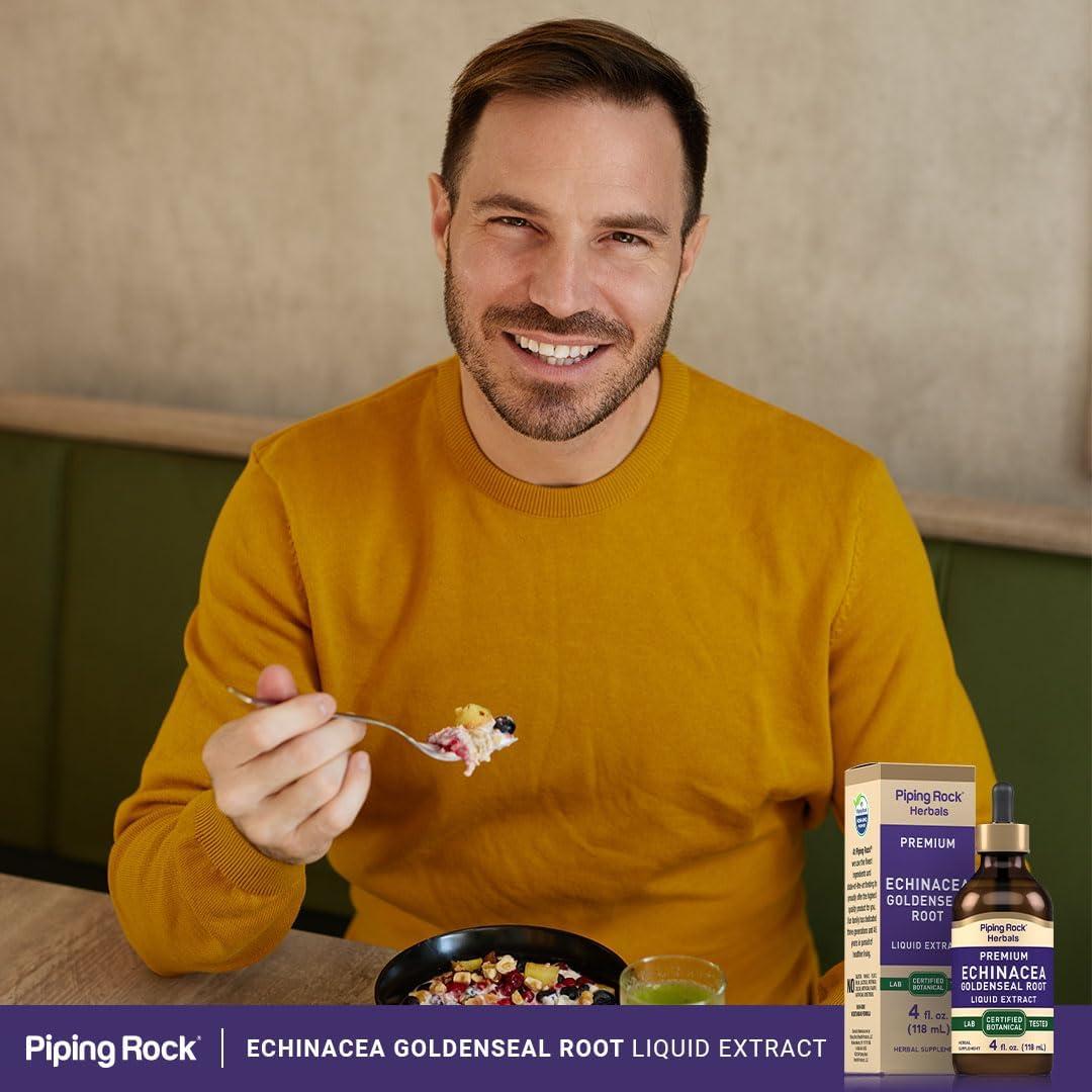 Tintura de Echinacea y Goldenseal Piping Rock 118 ml - Suplemento Herbal
