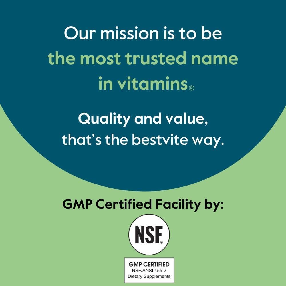 Vitamina D3 Vegana Bestvite 2500 UI 120 Cápsulas Sin Gluten