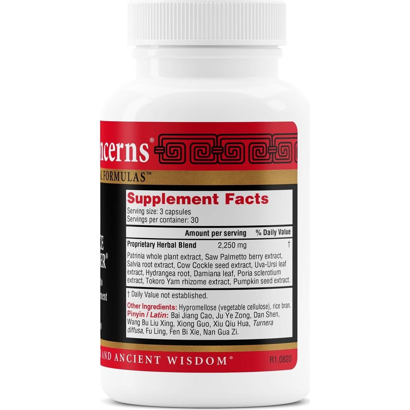 Suplemento Herbal Salud Preocupaciones - Próstata y Tracto Urinario - 90 Cápsulas