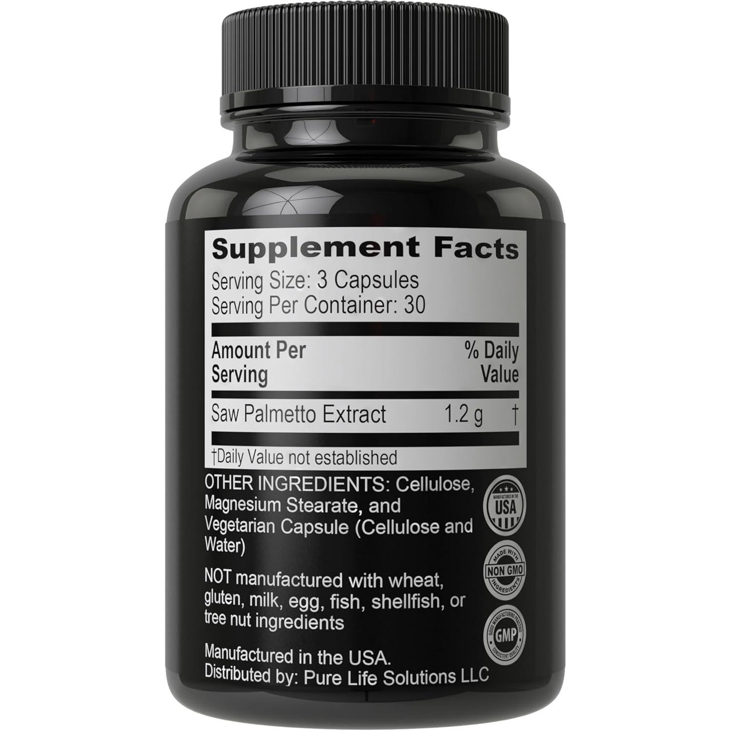 Suplemento de Saw Palmetto Hair Thickness Maximizer 1200mg