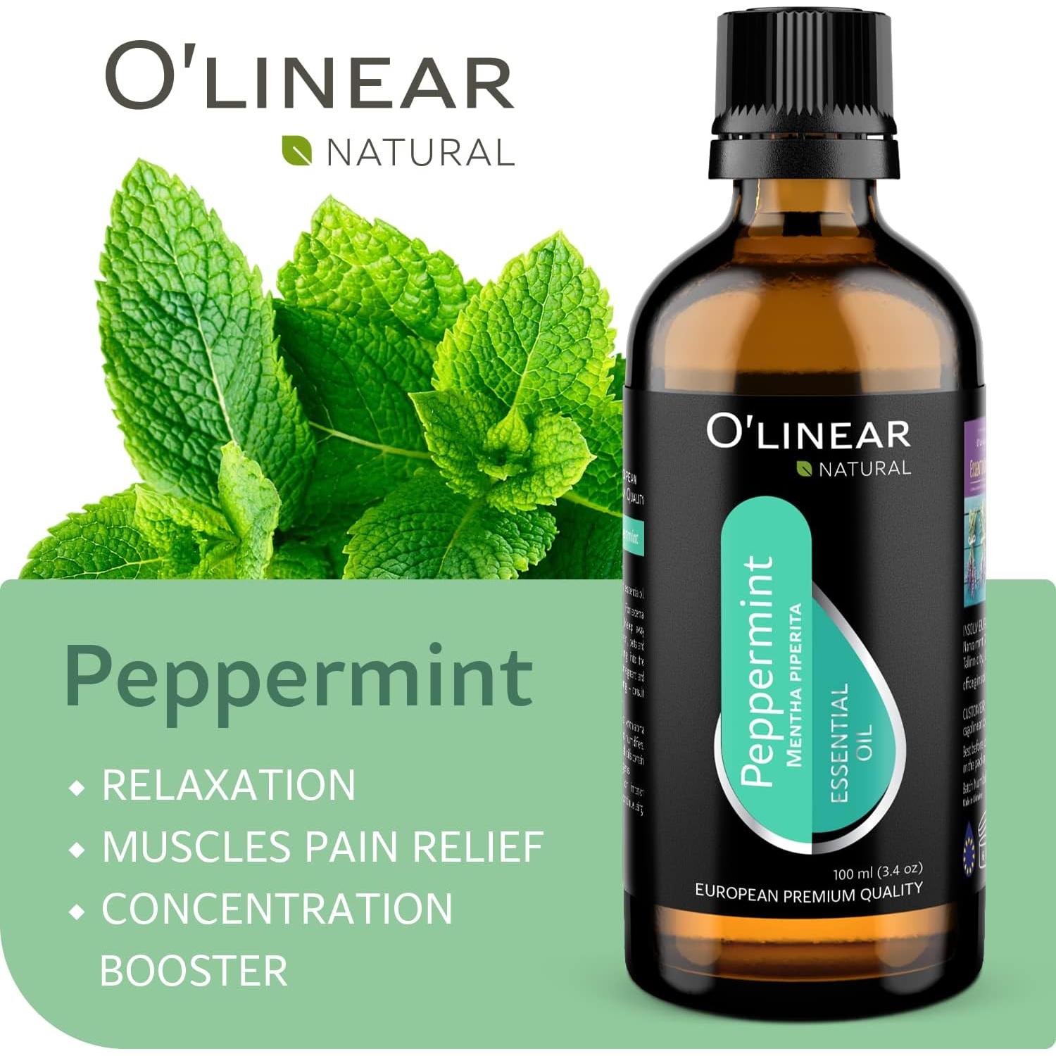 Aceite Esencial de Menta O'linear 100% Puro 100ml