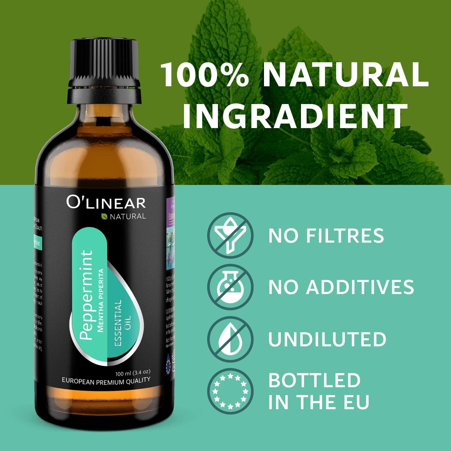 Aceite Esencial de Menta O'linear 100% Puro 100ml