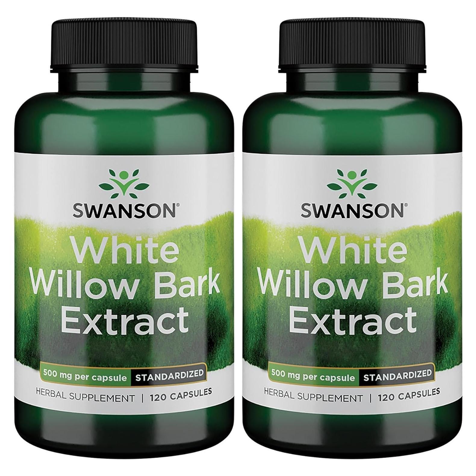 Extracto de Corteza de Sauce Blanco Swanson 120 Cápsulas 500mg