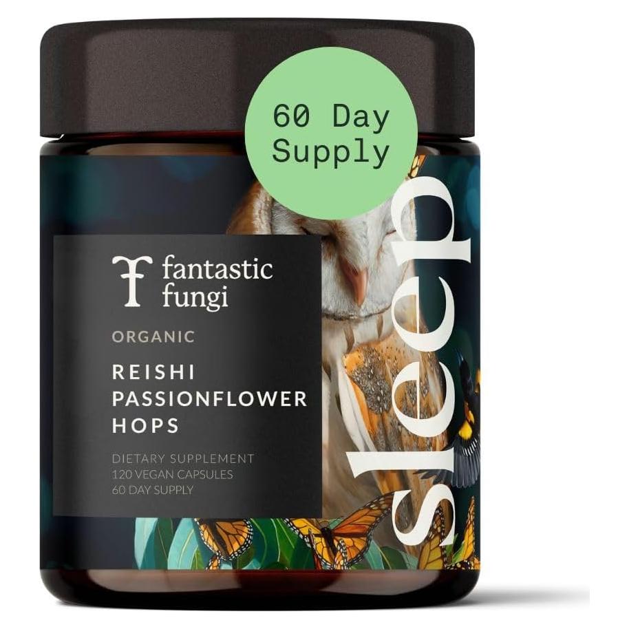 Cápsulas de Champiñón Reishi Orgánico 120 Unidades - Suplemento para Dormir