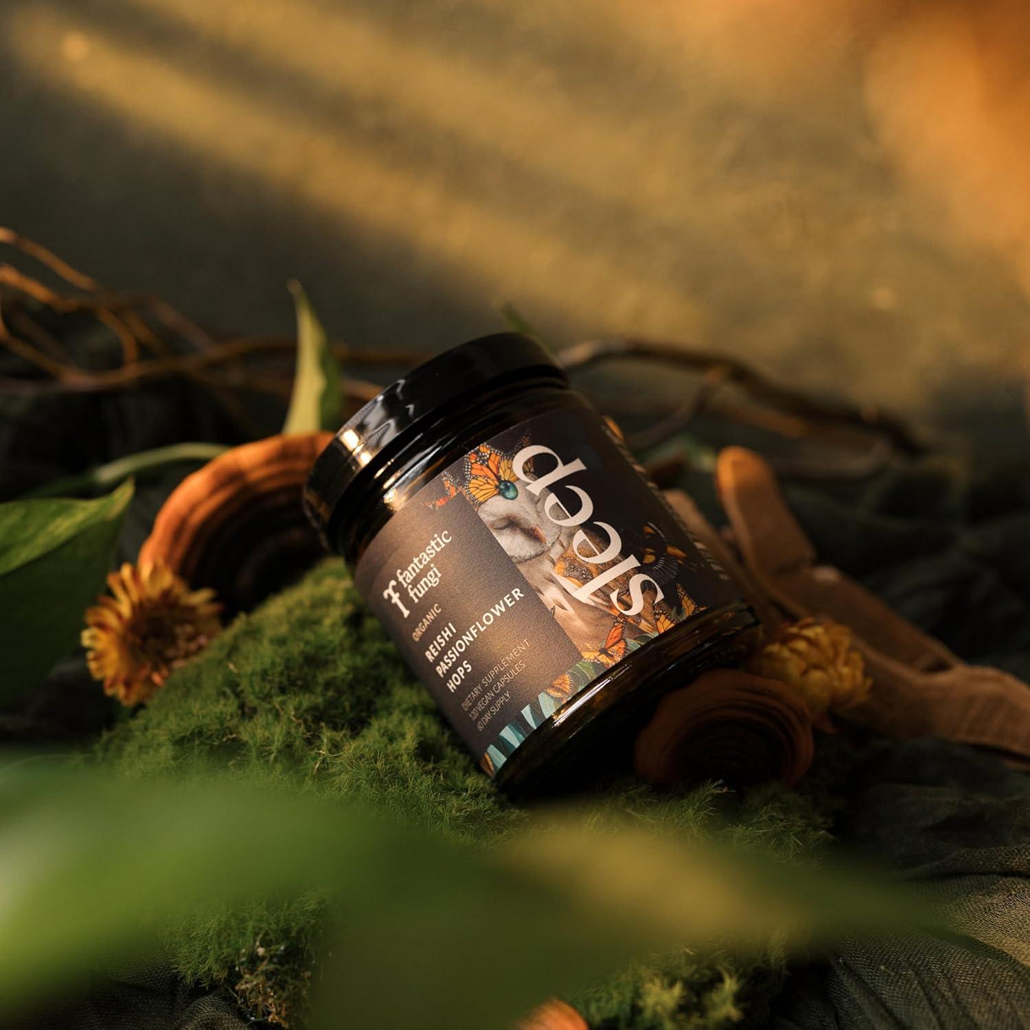 Cápsulas de Champiñón Reishi Orgánico 120 Unidades - Suplemento para Dormir