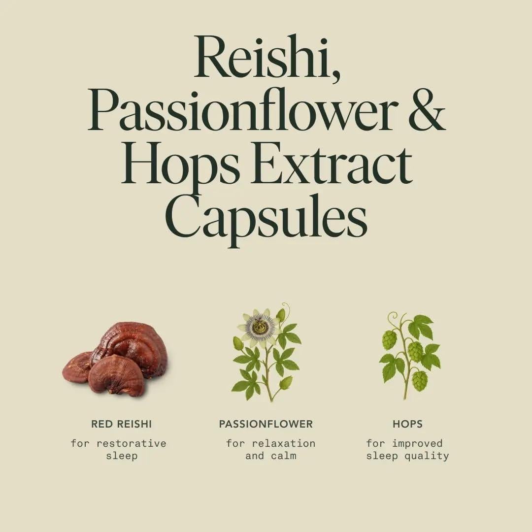 Cápsulas de Champiñón Reishi Orgánico 120 Unidades - Suplemento para Dormir