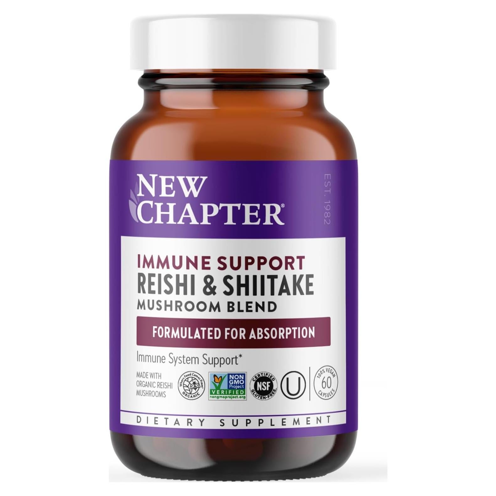 Suplemento Inmunológico LifeShield Reishi Orgánico 60 Cápsulas