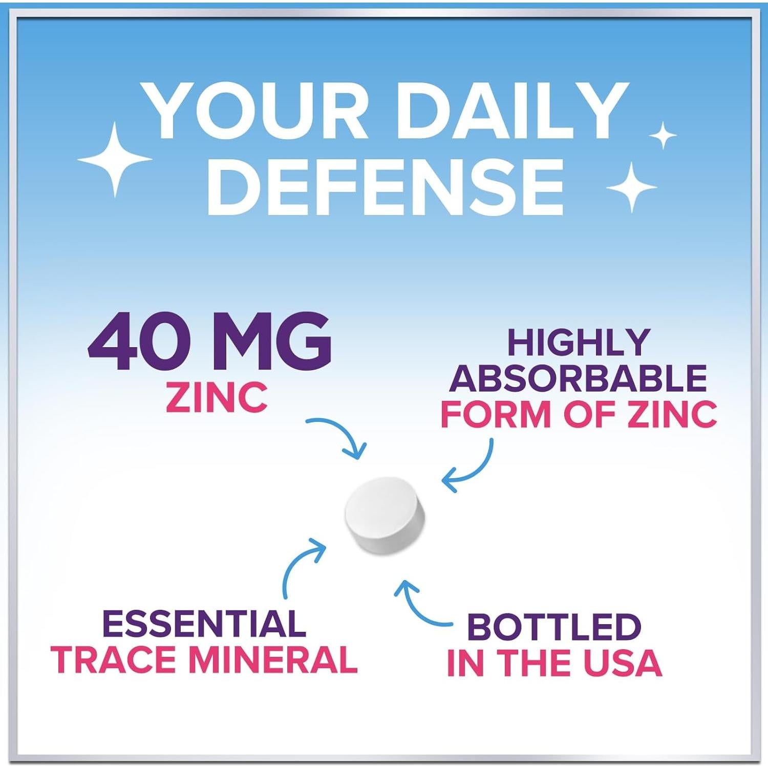 Suplemento de Zinc 40mg Hola Encantadora - 60 Tabletas