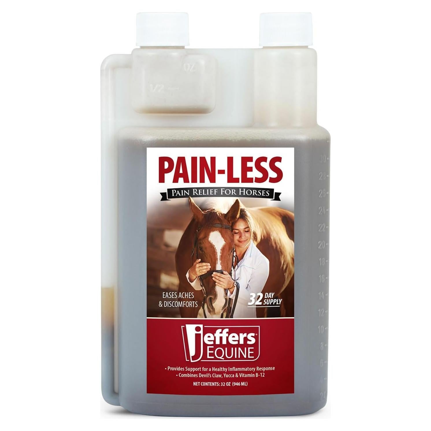 Suplemento Equino Pain-Less Jeffers 32 oz - Confort Articular