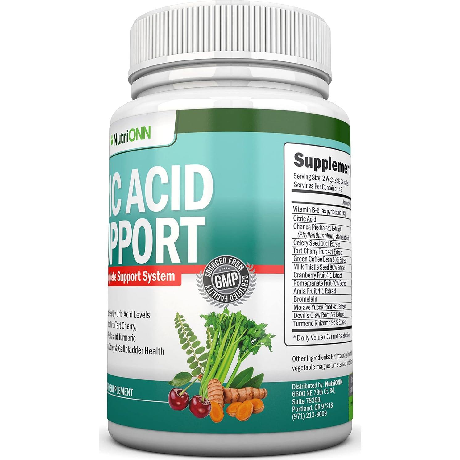 Suplemento Herbal de Limpieza Ácido Úrico NutriONN - 99g