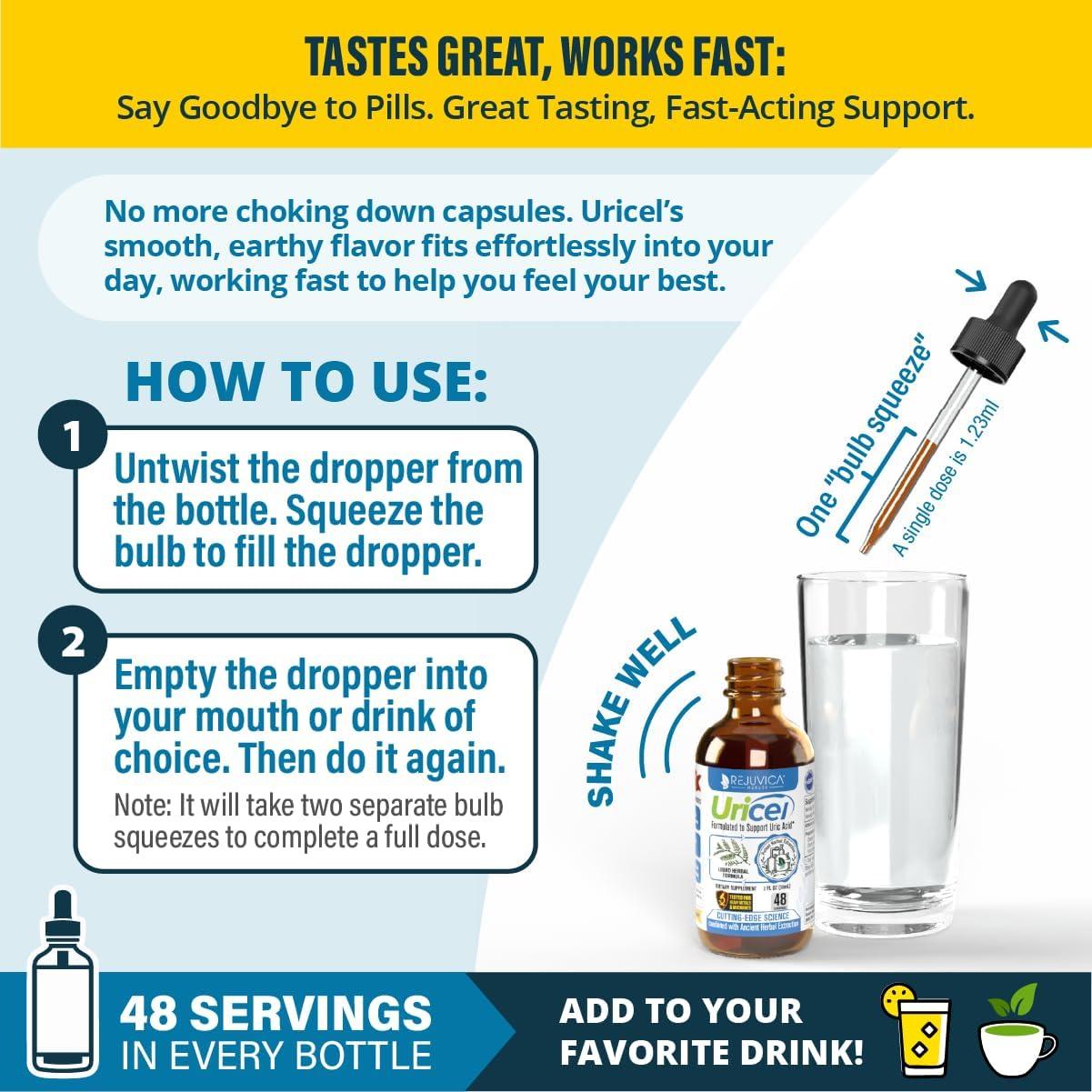 Uricel Suplemento Líquido 59 ml - Soporte Ácido Úrico y Articulaciones