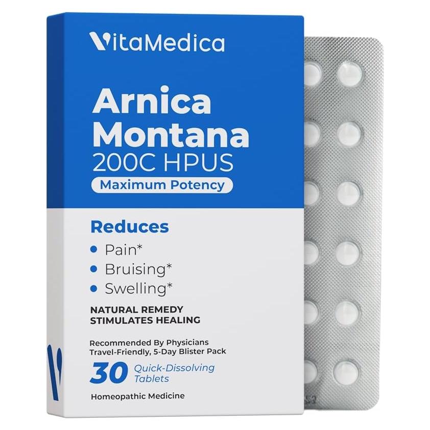 Tabletas Homeopáticas Arnica Montana 200C VitaMedica - 30 Ct