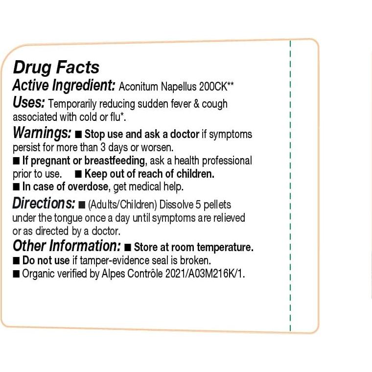 Aconitum Napellus 200CK Ollois Homeopático Orgánico 80 Gránulos