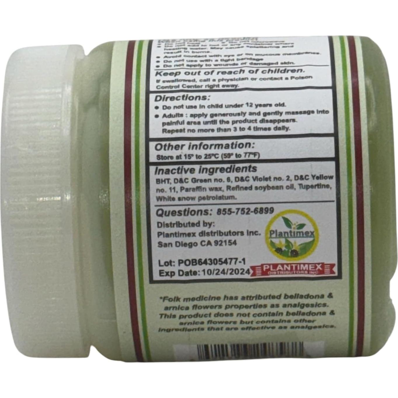 Pomada Cosmética Flores de Belladona & Árnica 100g