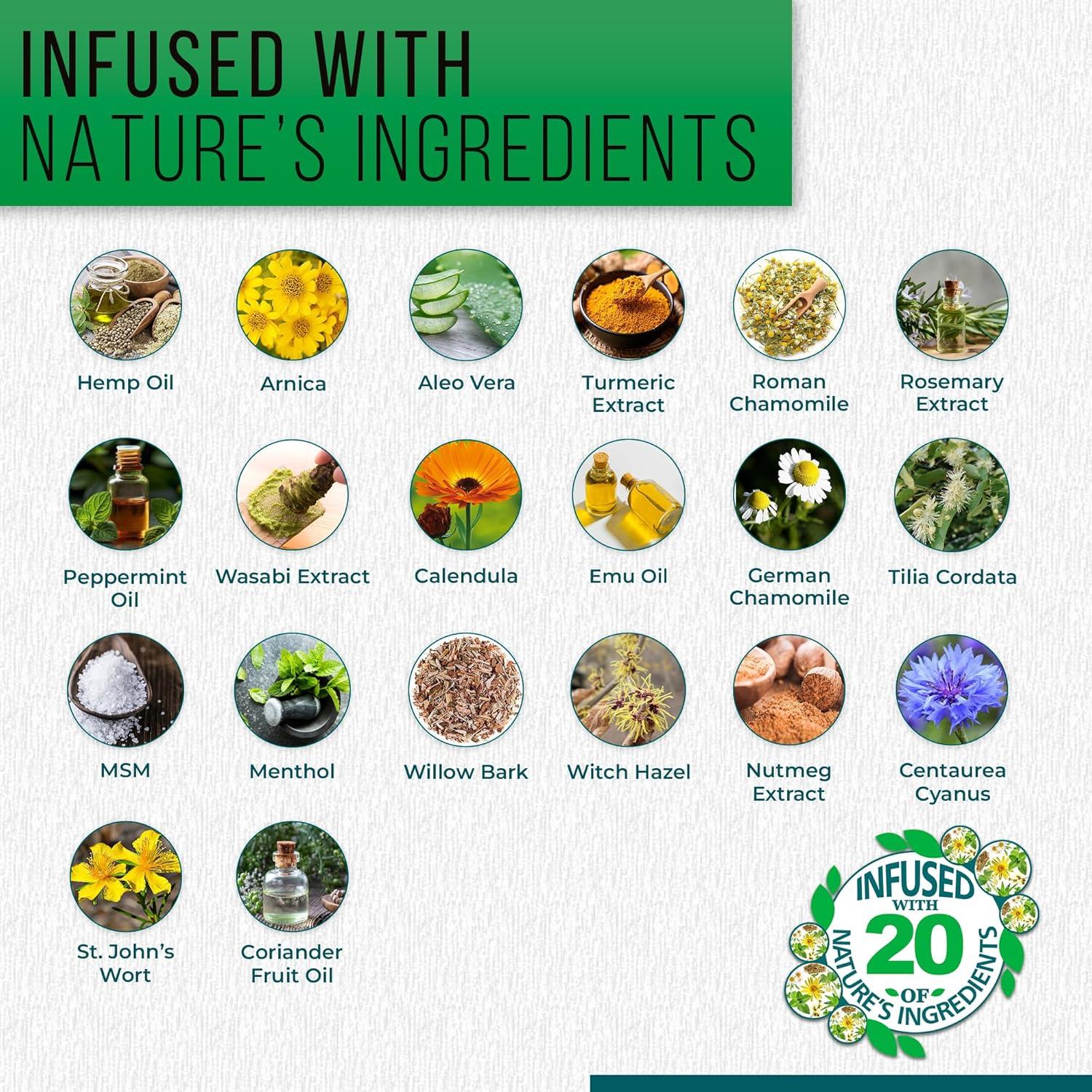 Aceite de Cañamo Plus Real Time Pain Relief 118ml - 5% Árnica