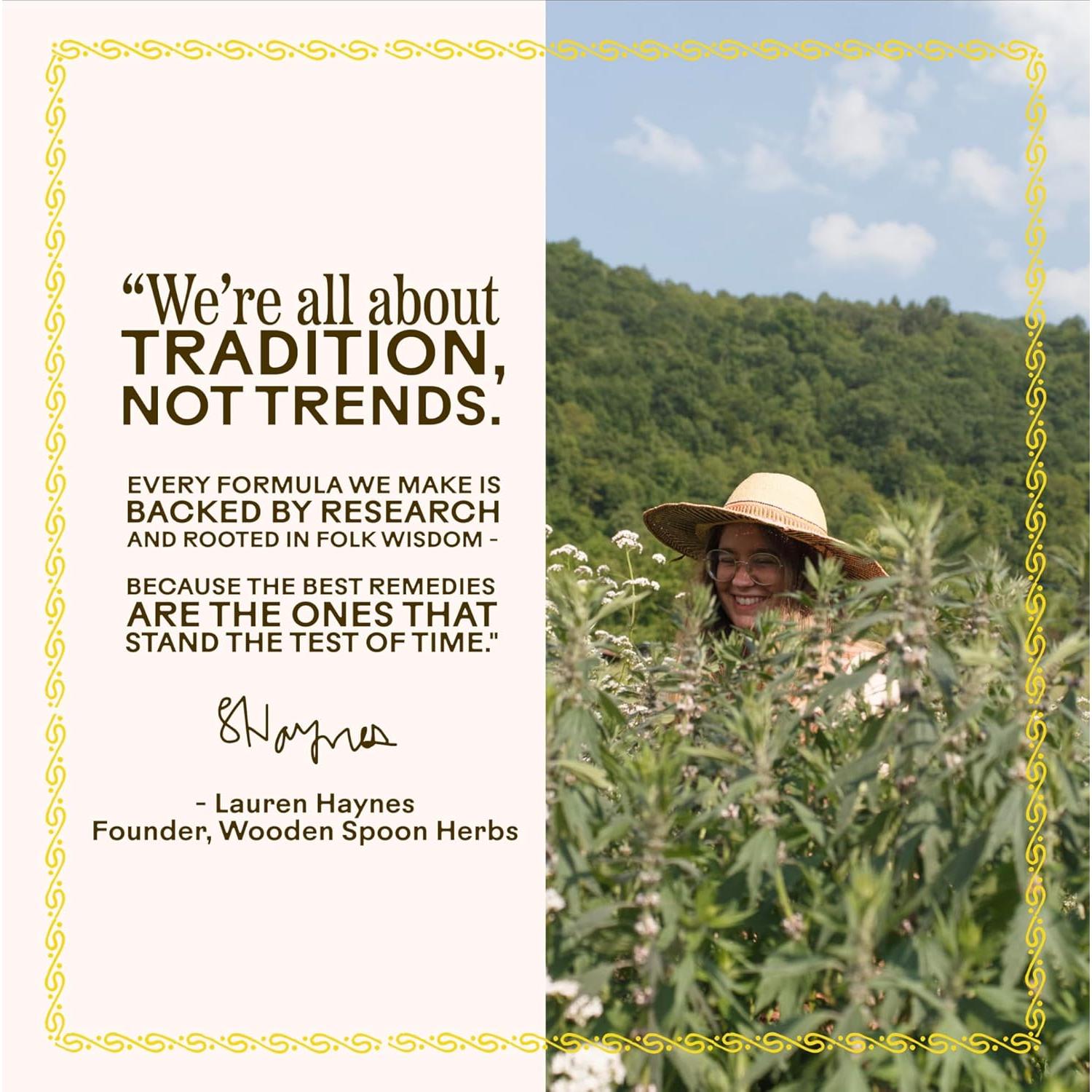 Tintura Orgánica Wooden Spoon Herbs 60ml - Apoyo Nervioso y Ánimo