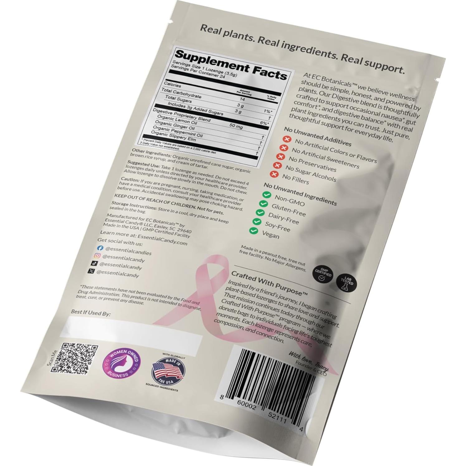 Caramelo Duro Digestivo Essential Candy 85g - Limón, Jengibre, Menta