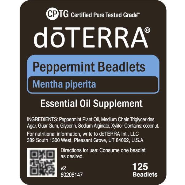doTERRA Aceite Esencial de Menta en Perlas 125 Unidades