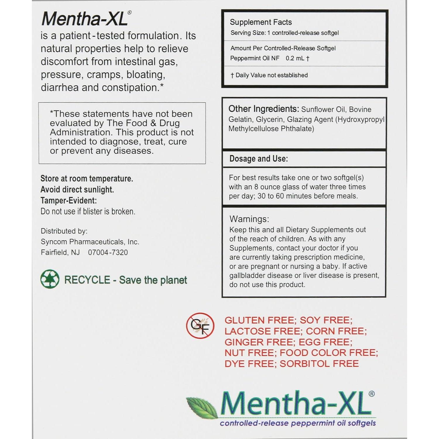 Suplemento Digestivo THEMONG Mentha-XL 84 Cápsulas Blandas