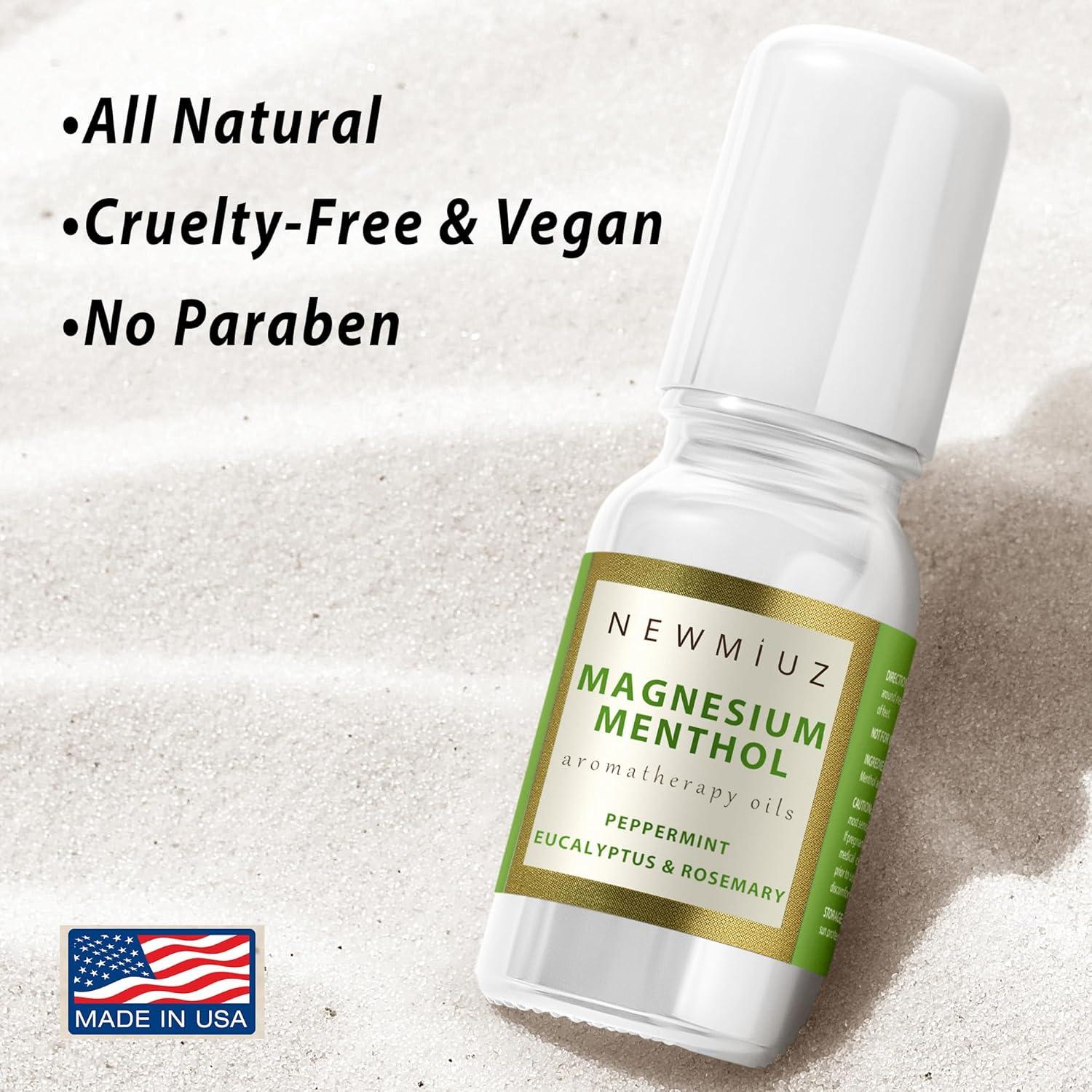 Roll On de Magnesio Mentol New Miuz 10ml - Alivio Rápido para Migrañas