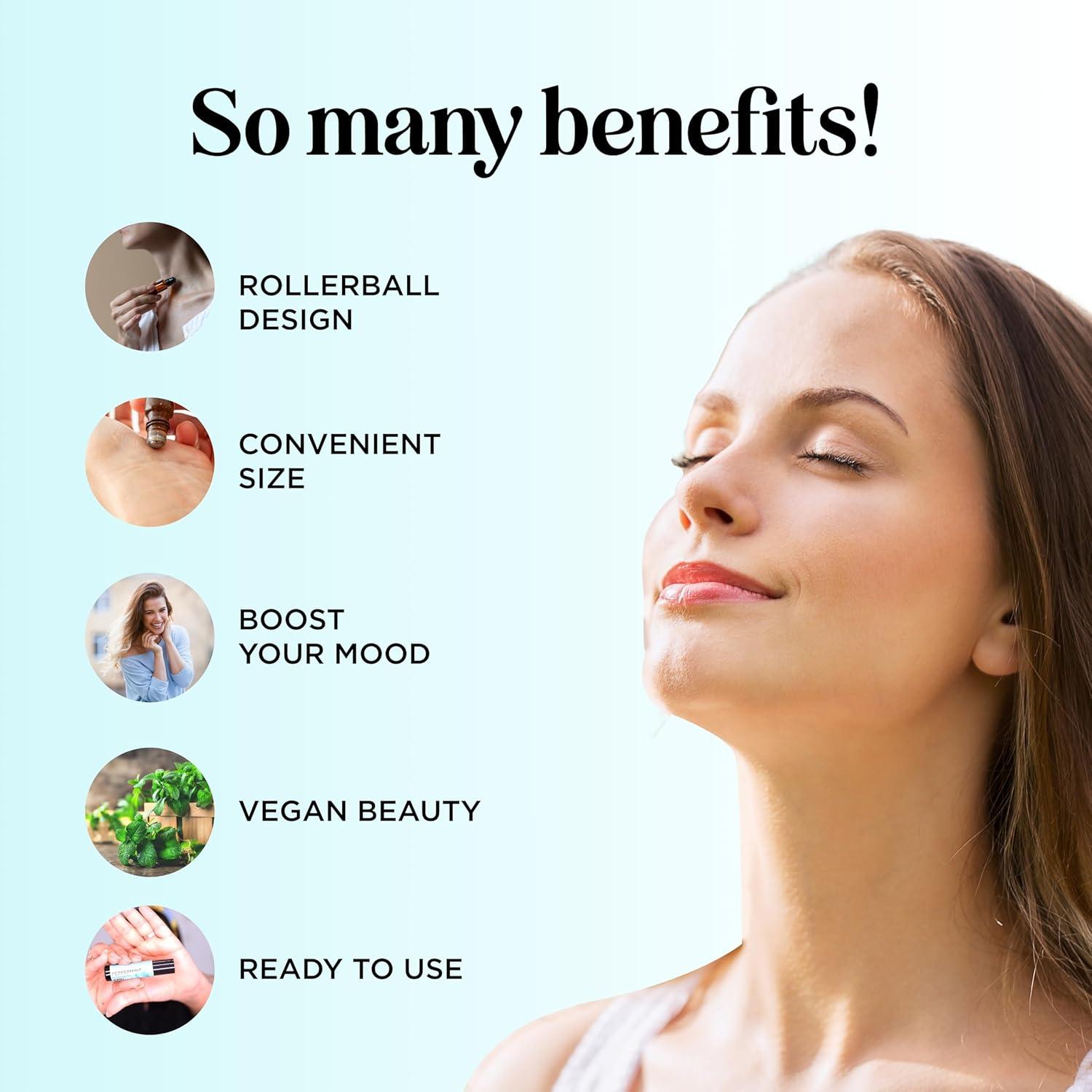 Aceite Esencial de Menta Roll-On Maple Holistics 9.86 ml x2