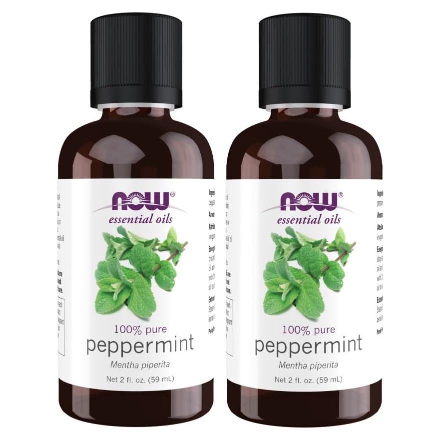 Aceite Esencial de Menta NOW Foods 60 ml - Paquete de 2