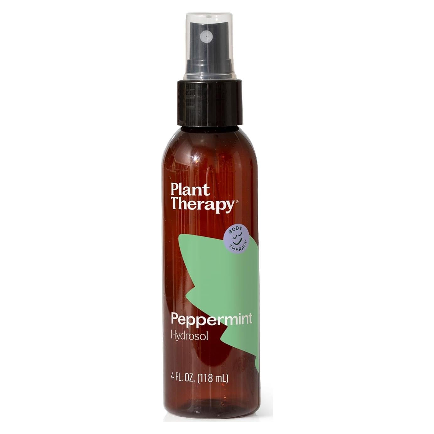Plant Therapy Peppermint Hydrosol Flower Water, By-Product of Essential Oils 4 oz