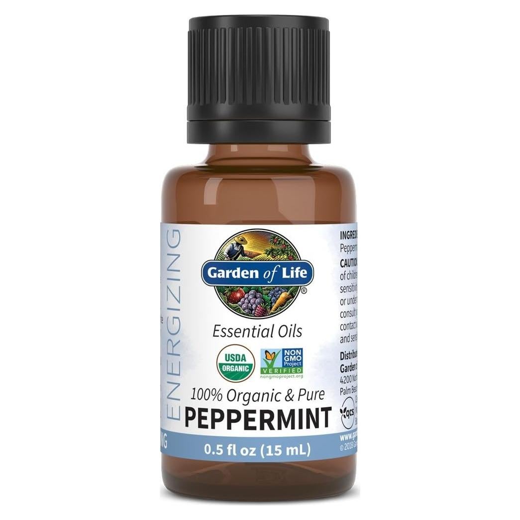 Aceite Esencial de Menta 15 mL Jardín de la Vida 100% Orgánico