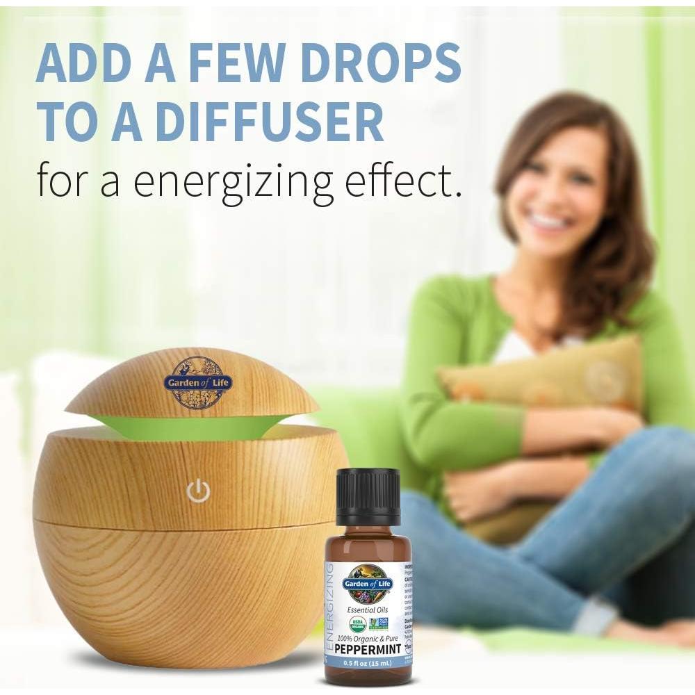 Aceite Esencial de Menta 15 mL Jardín de la Vida 100% Orgánico