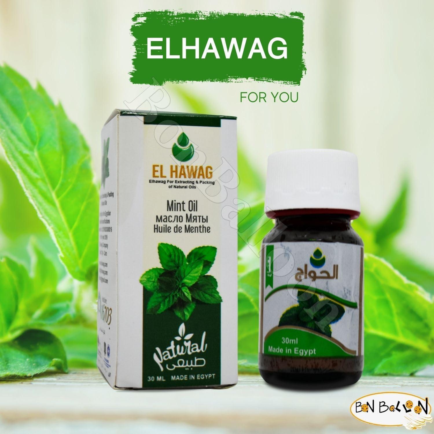 Aceite de Menta Puro Elhawag 30 ml - Natural y Kosher