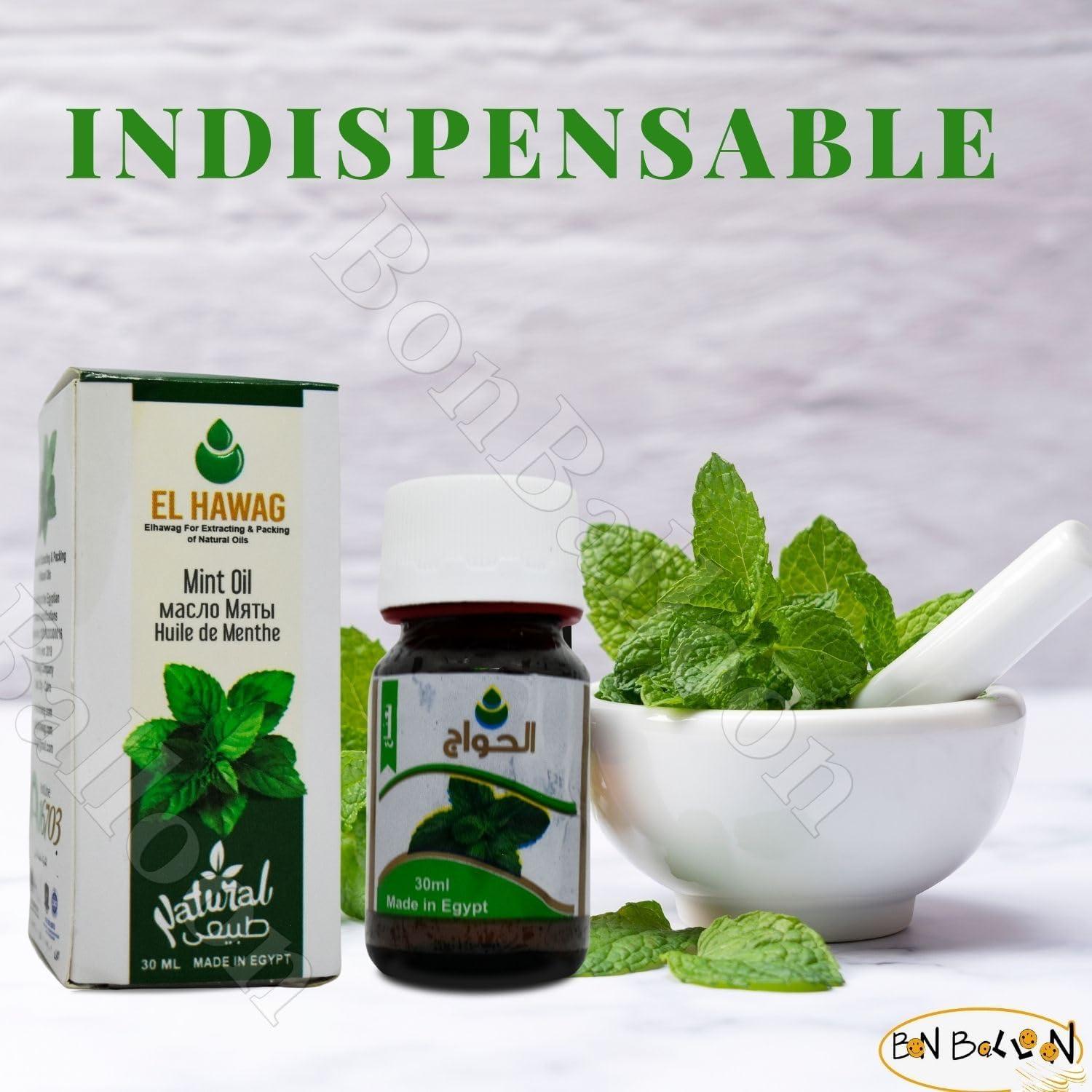 Aceite de Menta Puro Elhawag 30 ml - Natural y Kosher