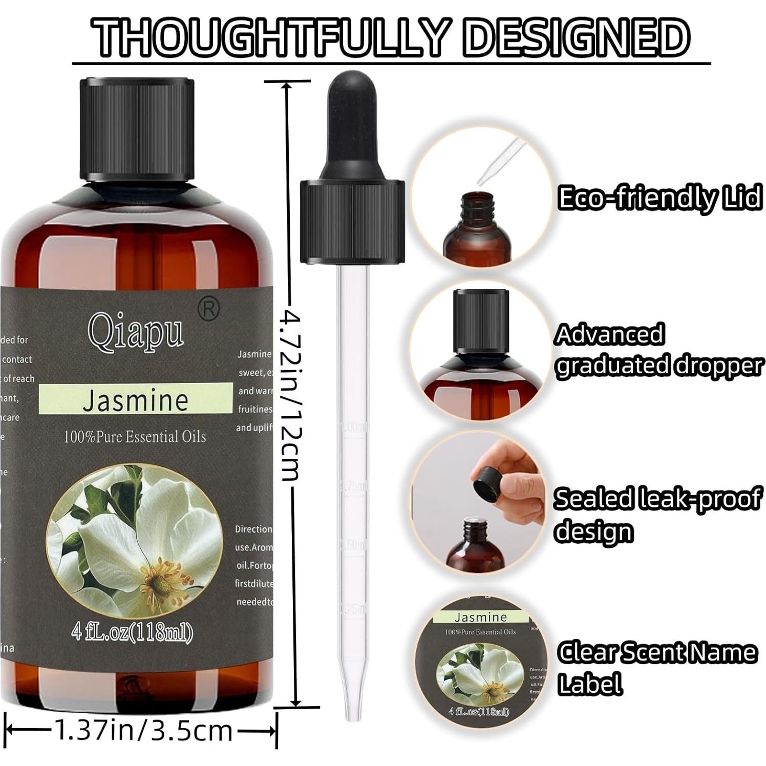 Aceite Esencial de Aromaterapia Qiapu 118 ml Jazmín y Vainilla