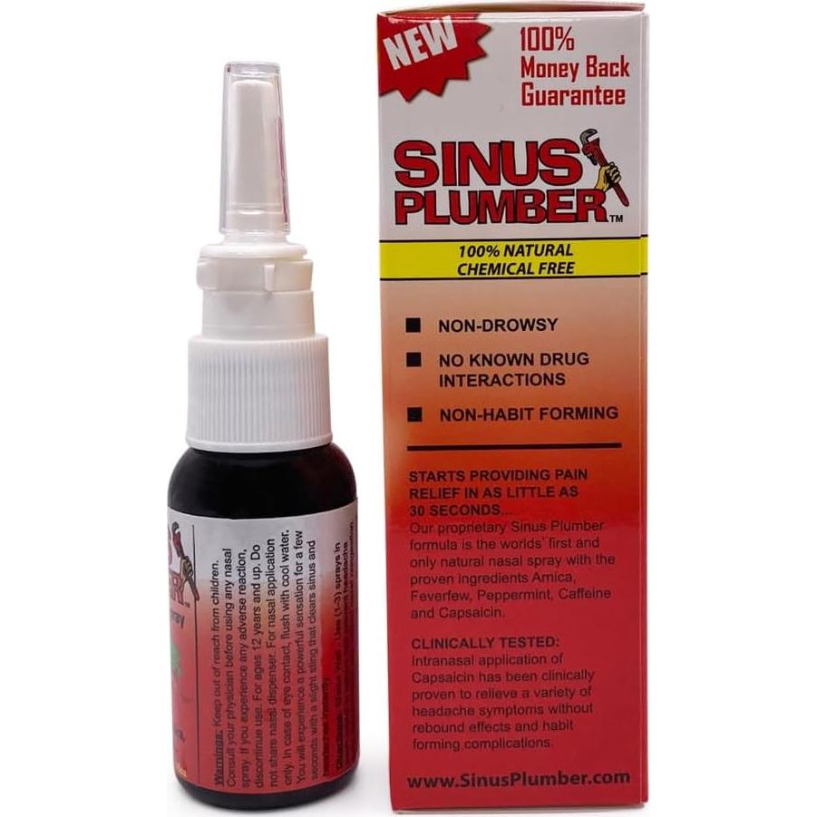 Spray Nasal Sinus Plumber Greensations 100ml Alivio Dolor Cabeza