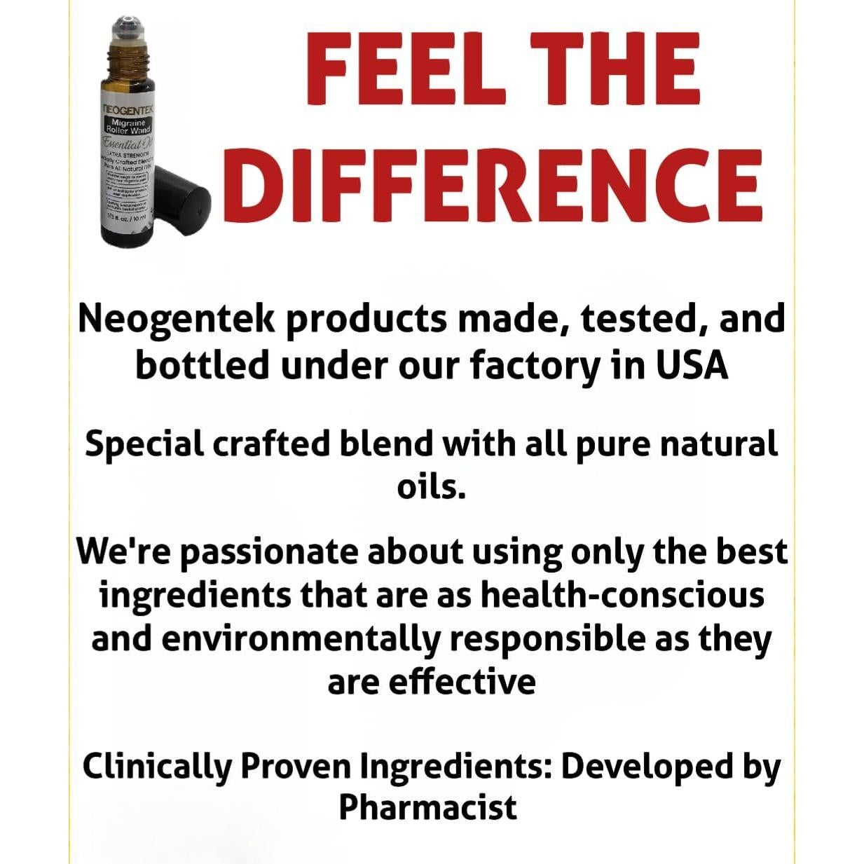 Aceite Esencial Roll-On Neogentek 10ml para Migraña y Sinusitis