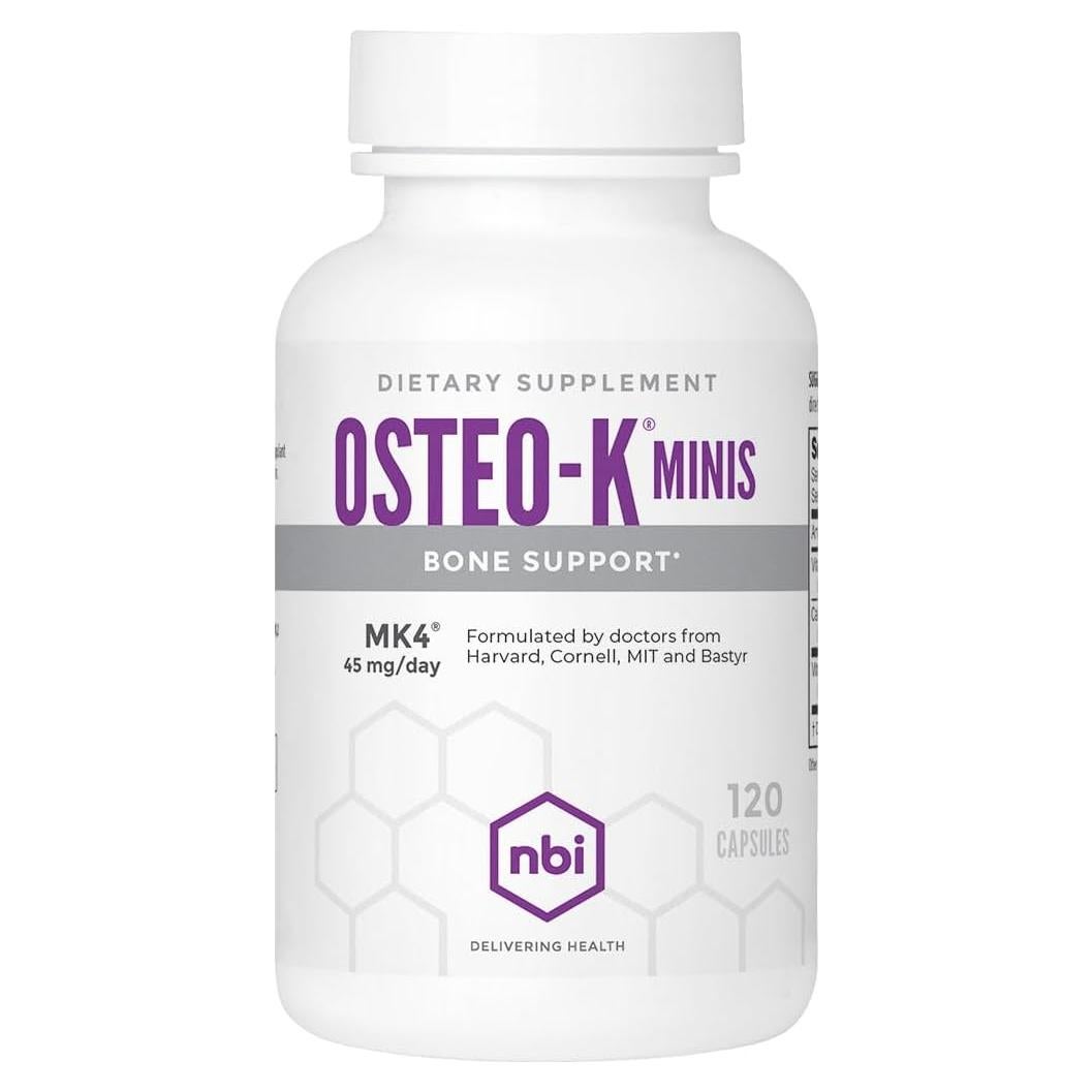 Osteo-K Minis Suplemento Óseo NBI 120 Cápsulas 400mg Calcio