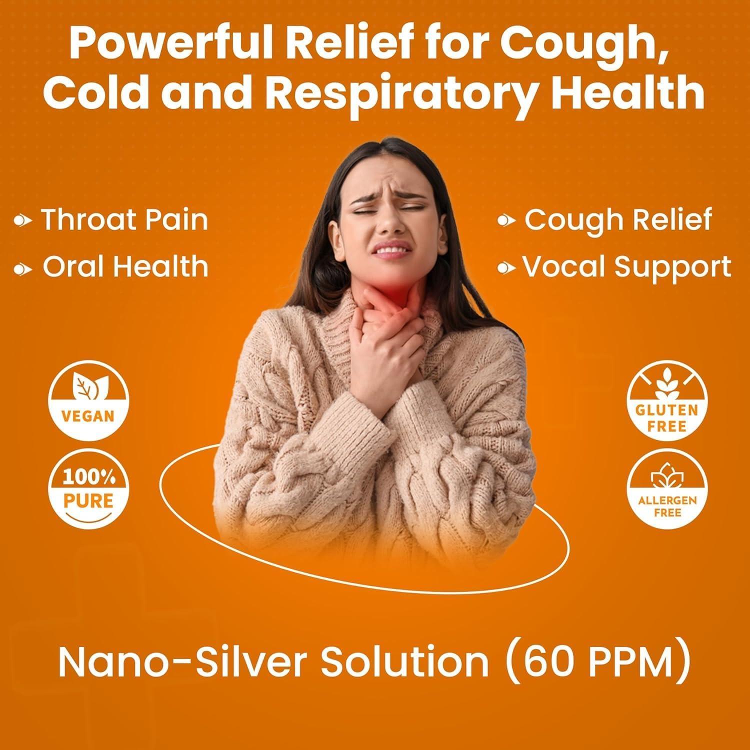 Pastillas Calmantes de Plata Coloidal OPTIVIDA con Miel y Limón - 1 Paquete