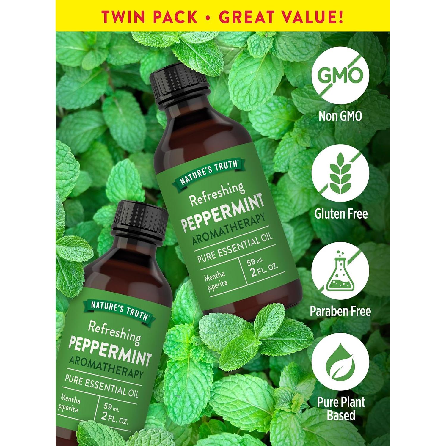 Aceite Esencial de Menta La Verdad de la Naturaleza 2x59ml