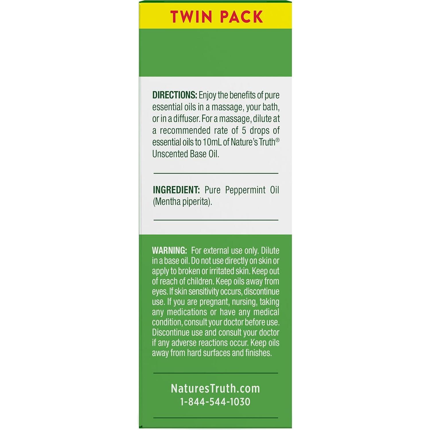 Aceite Esencial de Menta La Verdad de la Naturaleza 2x59ml