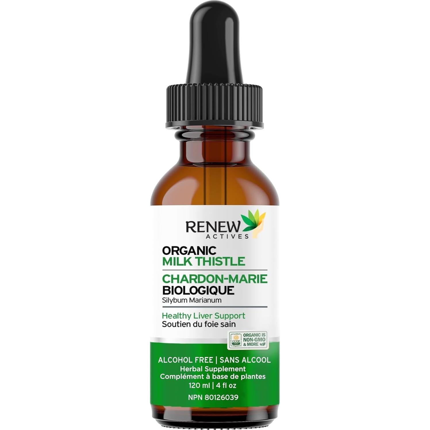 Extracto Líquido de Cardo Mariano Renew Actives 118.3ml - Vegano