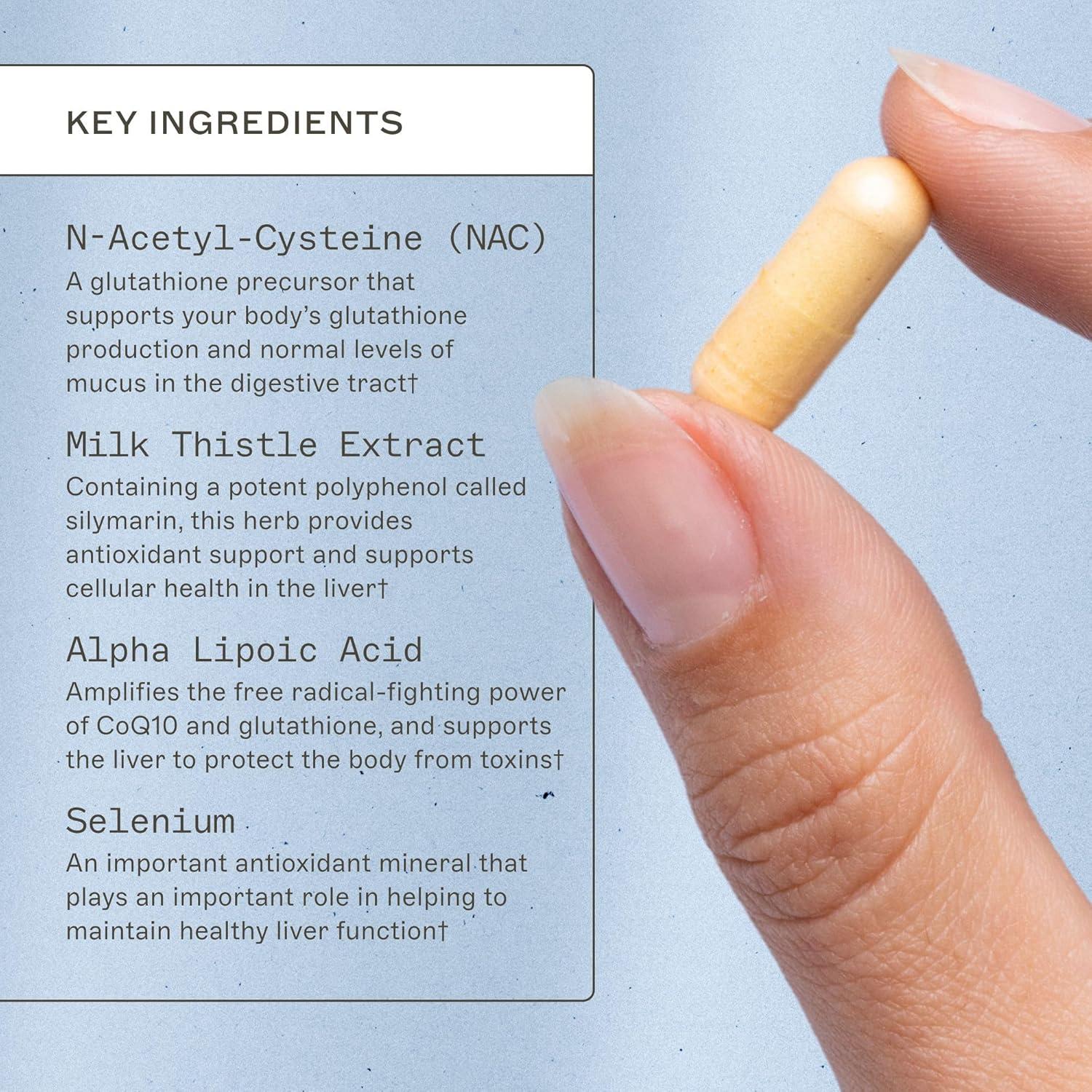 Suplemento Hepático Amy Myers MD - 60 Cápsulas con Selenio y Cardo Mariano