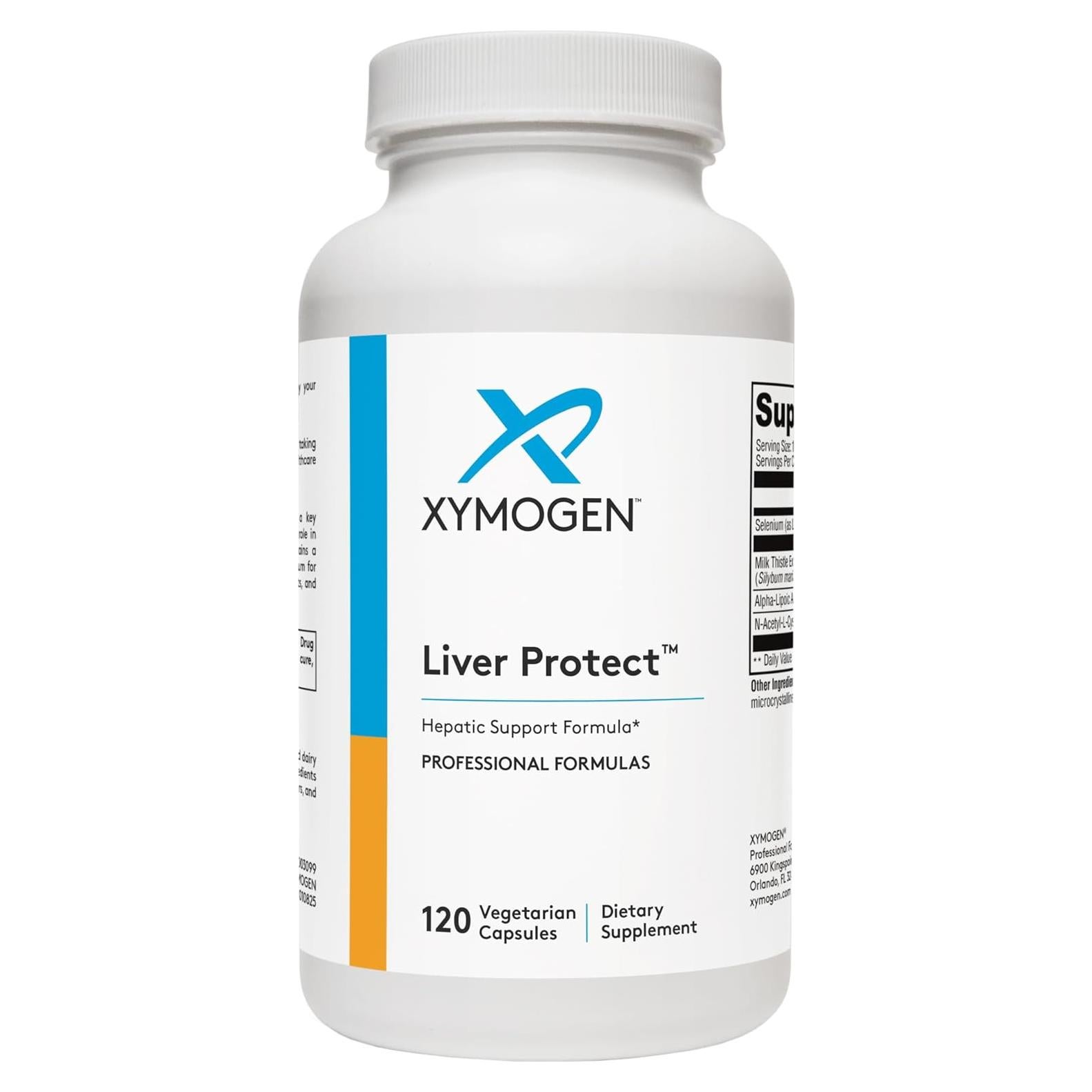 Suplemento Hepático XYMOGEN 120 Cápsulas - Cardo Mariano, ALA, NAC