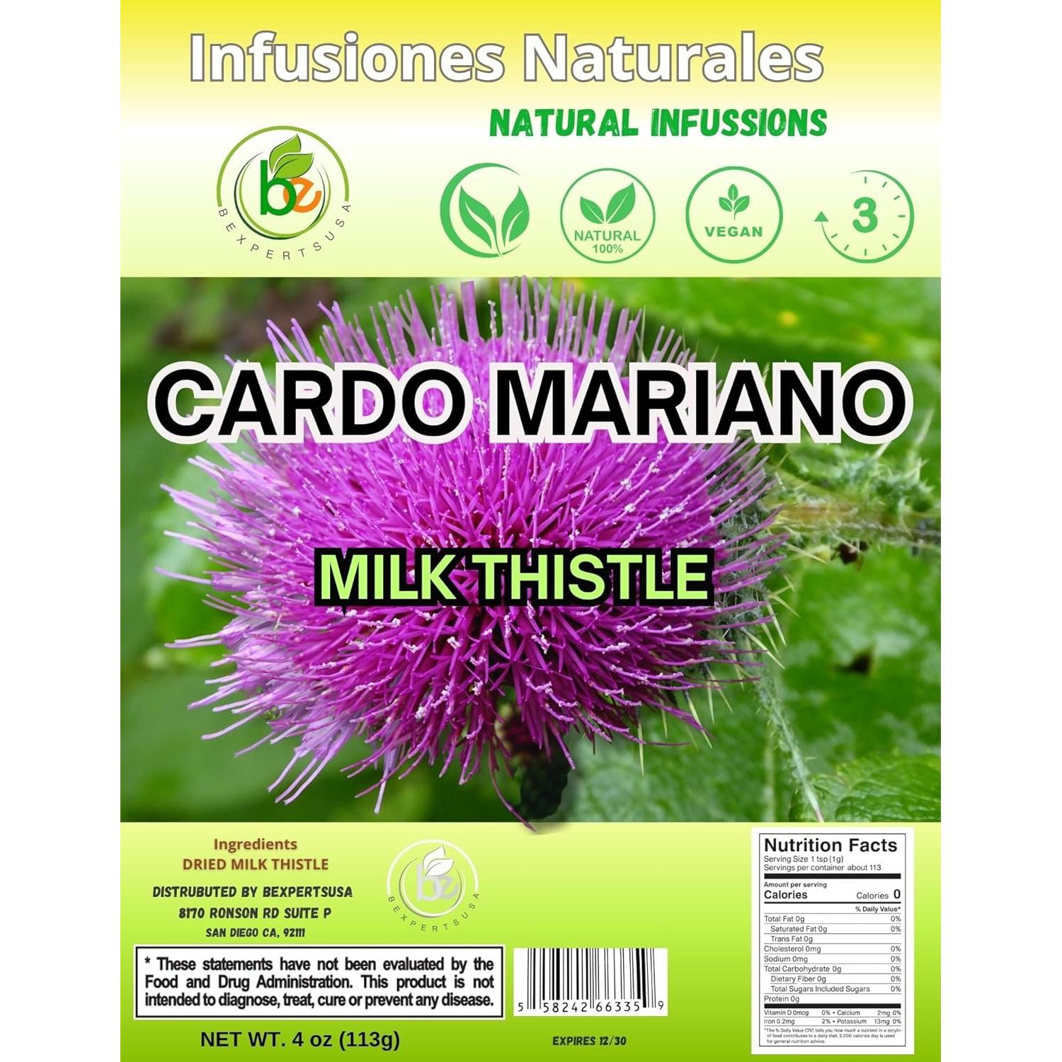 Té Suelto de Cardo Mariano CHAYA MAYA 113g Vegano 100% Puro