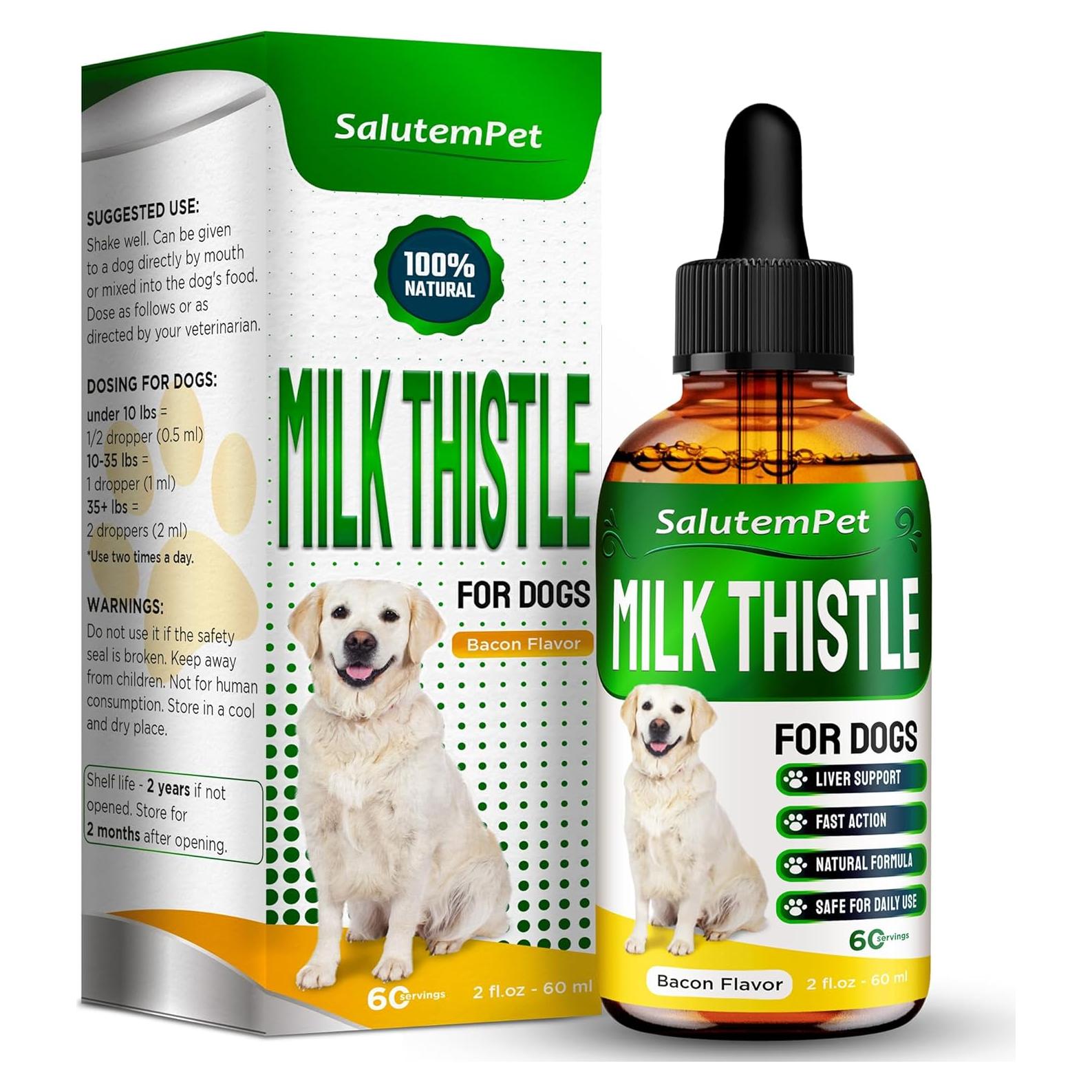 Suplemento Hepático para Perros Cardo Mariano SalutemPet 59 ml