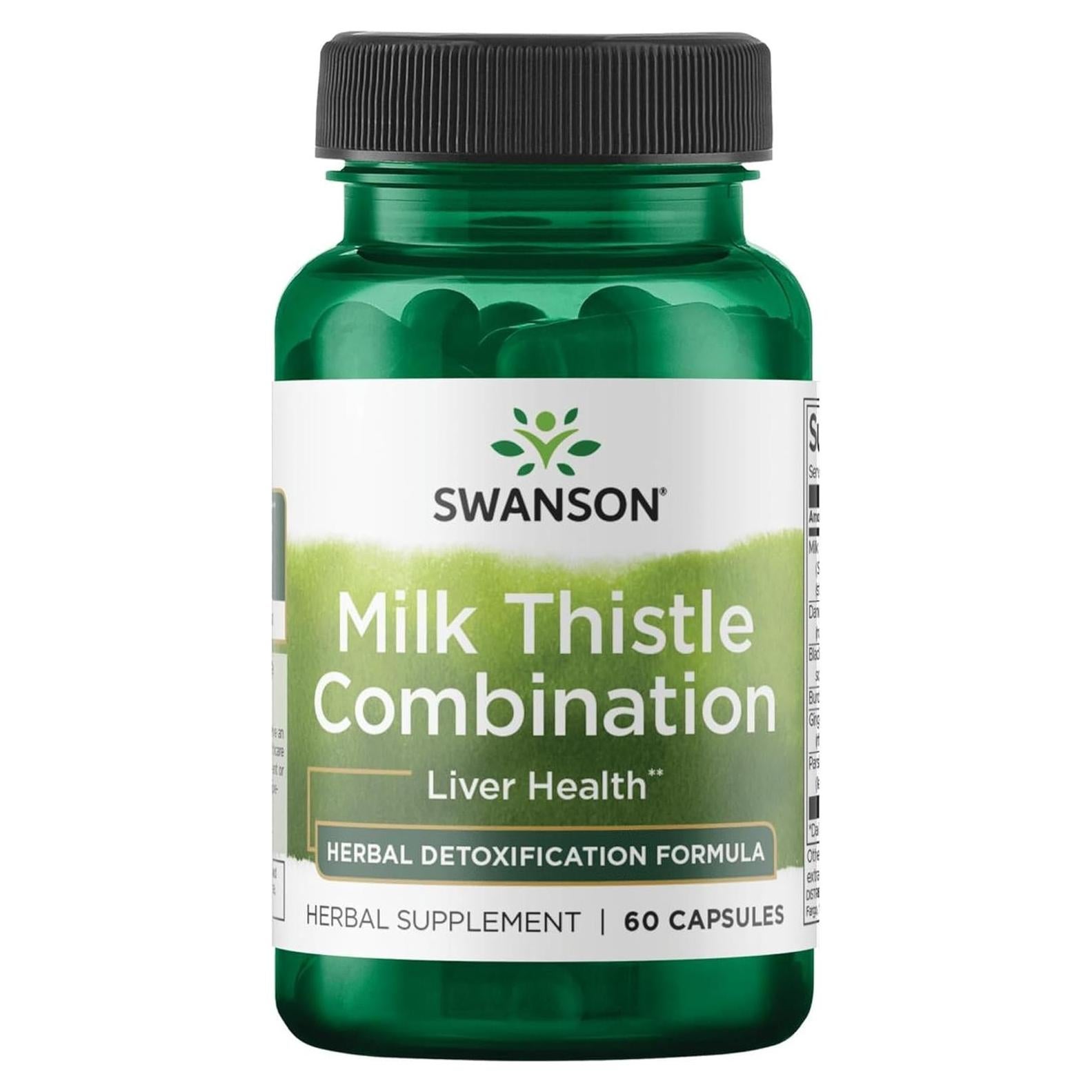 Cápsulas de Cardo Mariano Swanson 60 Unidades - Desintoxicación Hepática