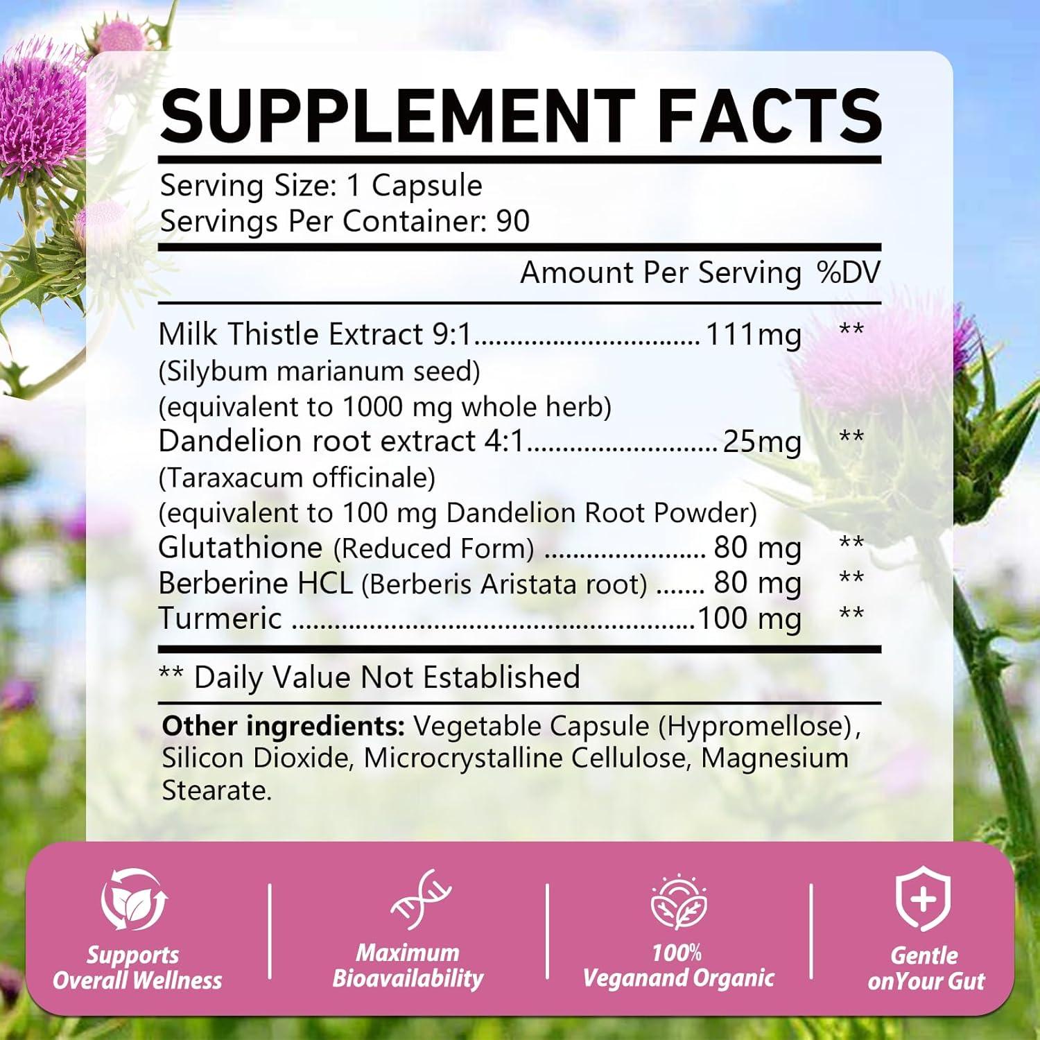 Suplemento Orgánico de Cardo Mariano OMOGS 90 Cápsulas