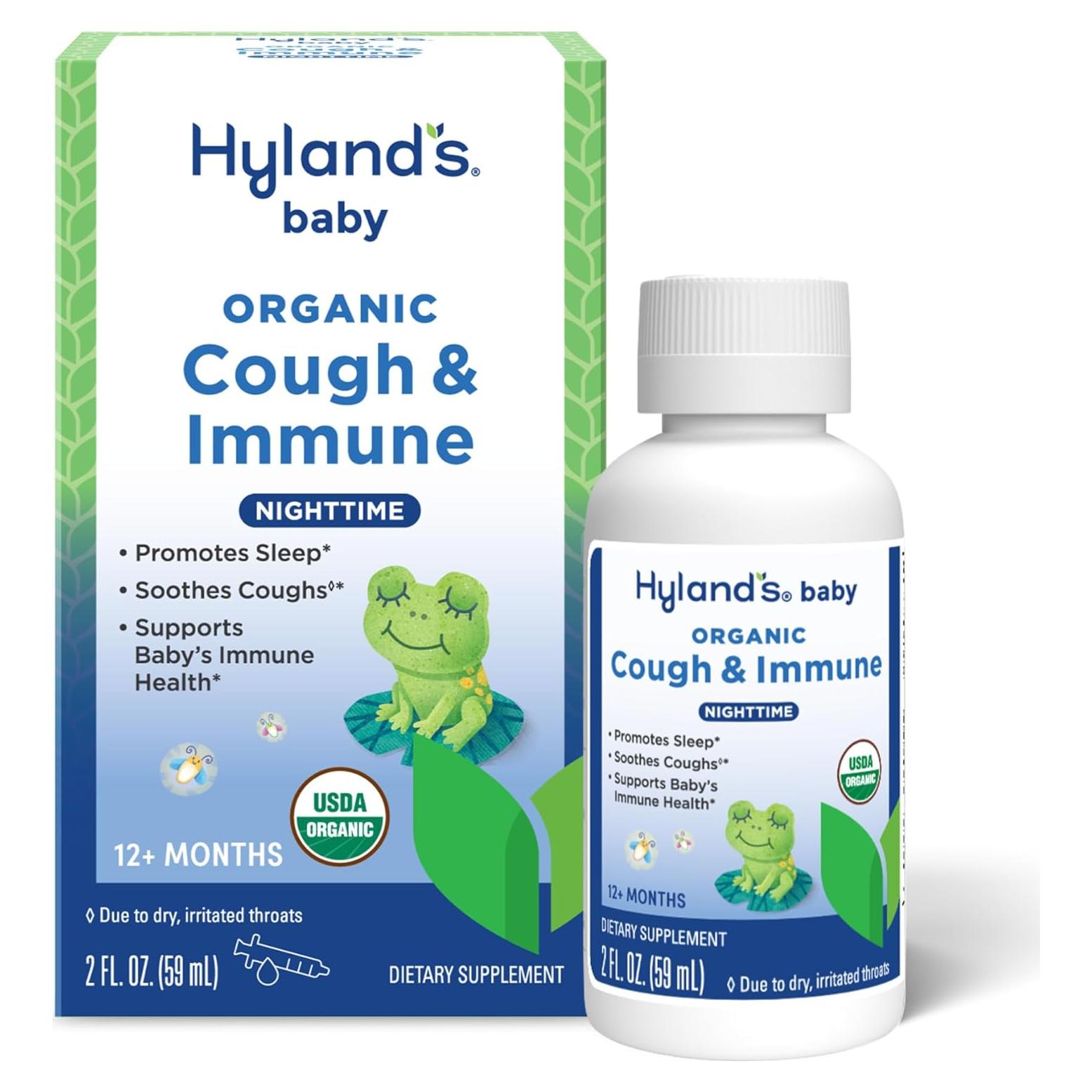 Jarabe orgánico para la tos Hyland's Baby 60 ml nocturno